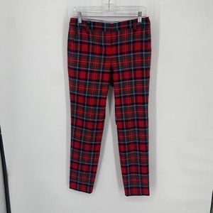 Vineyard Vines Red and Green Plaid Straight Leg Pants